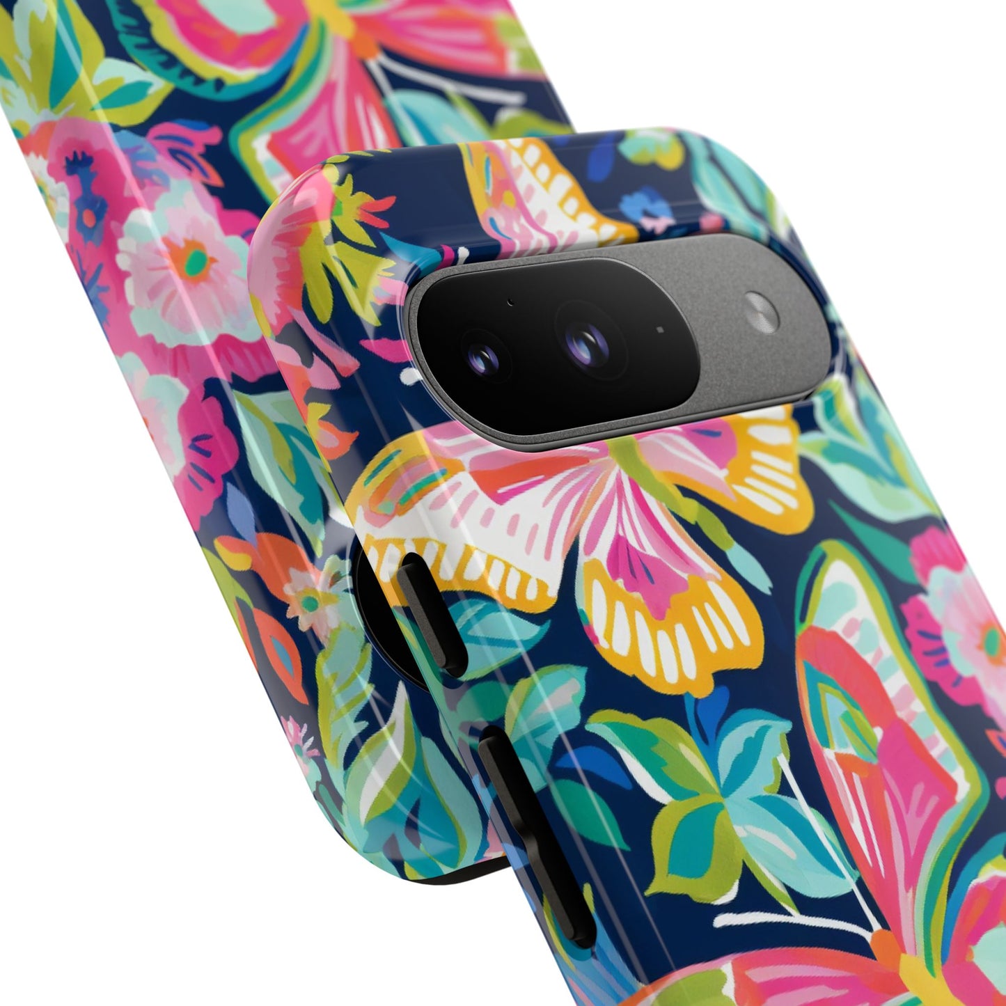 Floral Butterfly Phone Case - Tough Cases for Nature Lovers