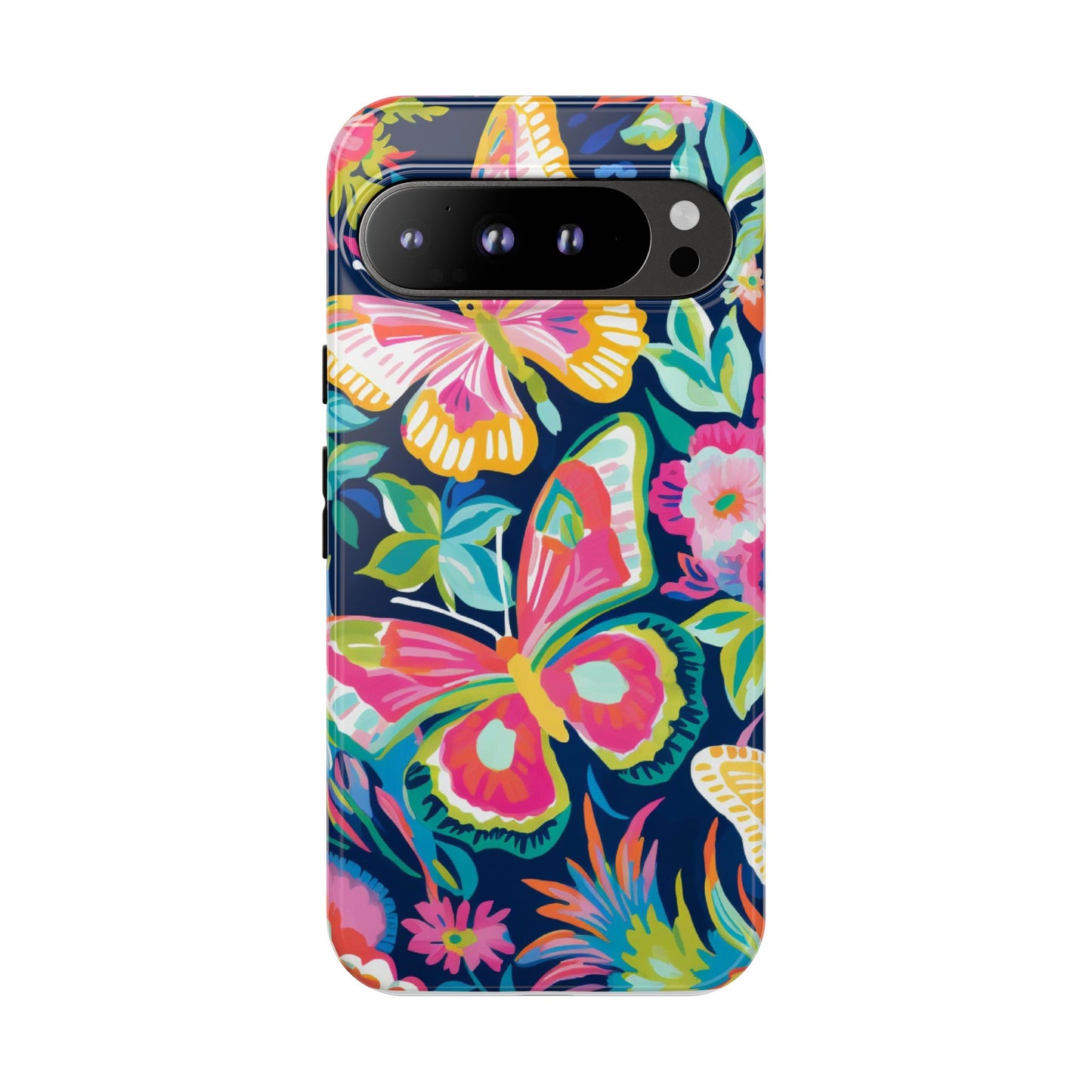 Floral Butterfly Phone Case - Tough Cases for Nature Lovers