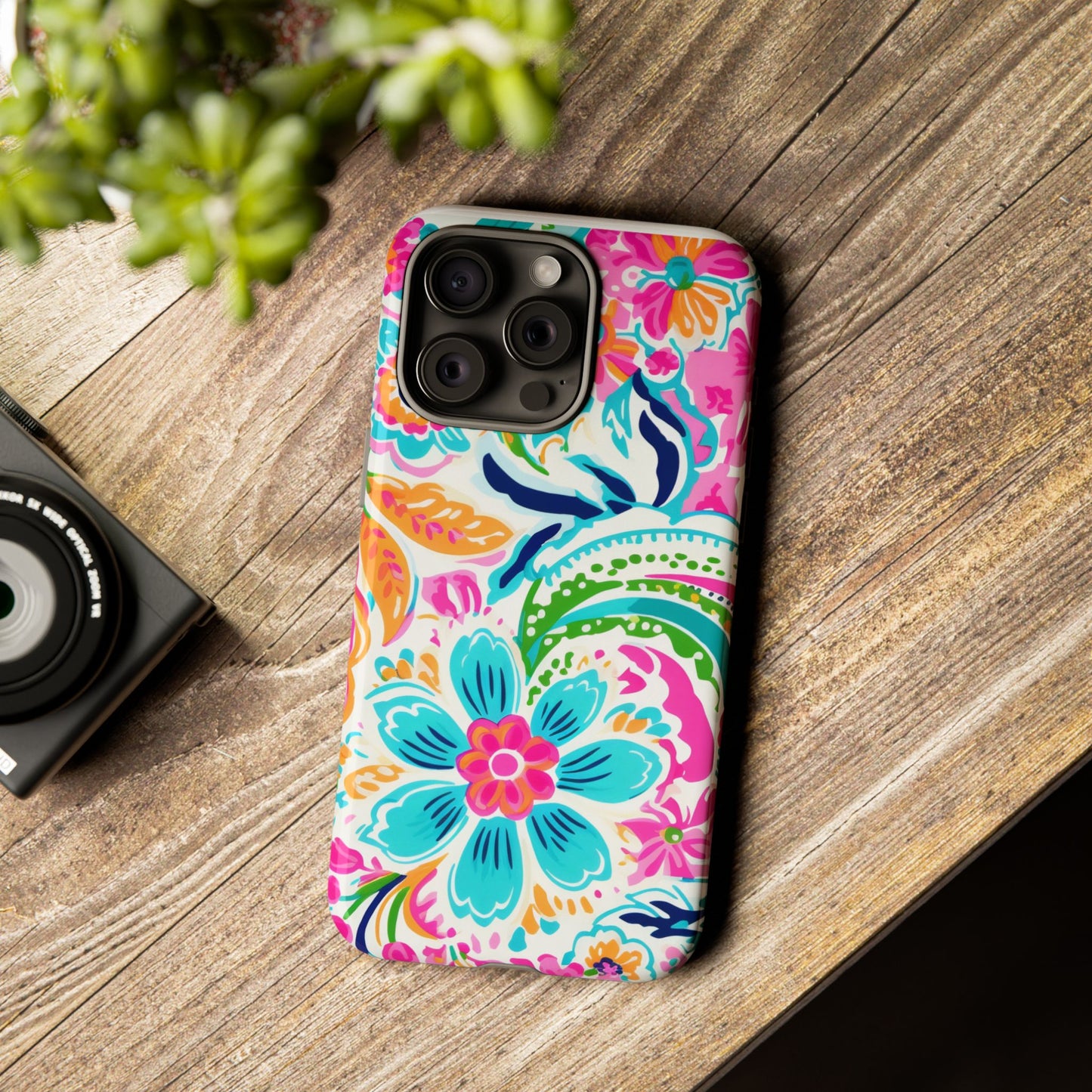 Vibrant Floral Phone Case - Tough & Stylish Protection