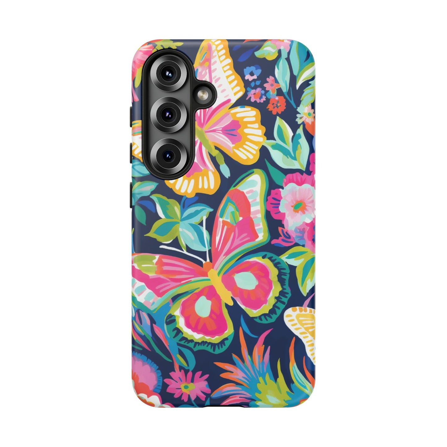 Floral Butterfly Phone Case - Tough Cases for Nature Lovers