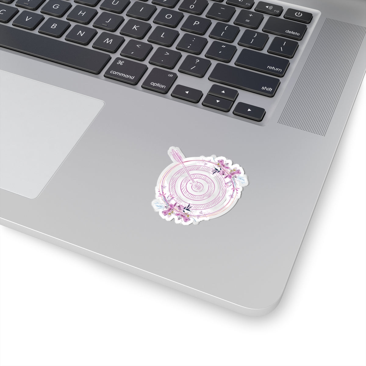 Floral Arrow Kiss-Cut Stickers, Aesthetic Laptop Decals, Unique Journal Accessories, Targeted Gifts for Friends, Flower Power Decor