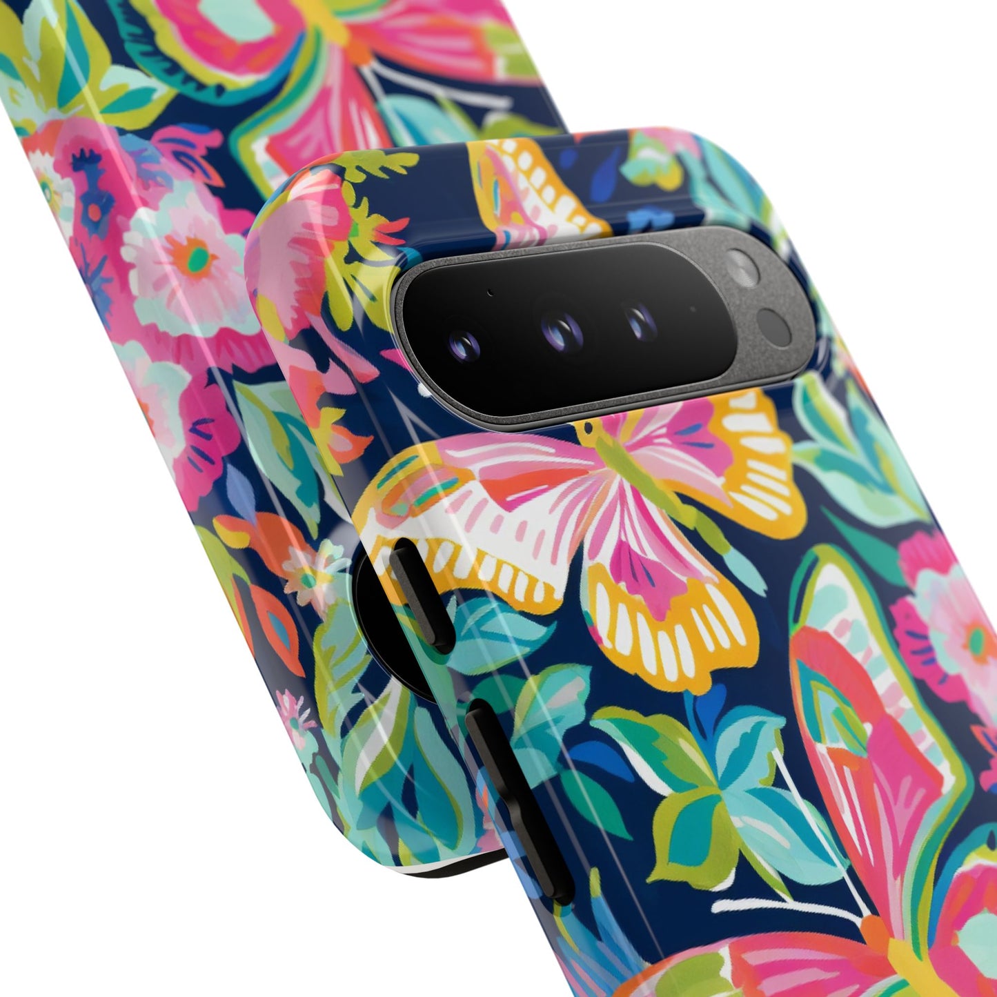 Floral Butterfly Phone Case - Tough Cases for Nature Lovers