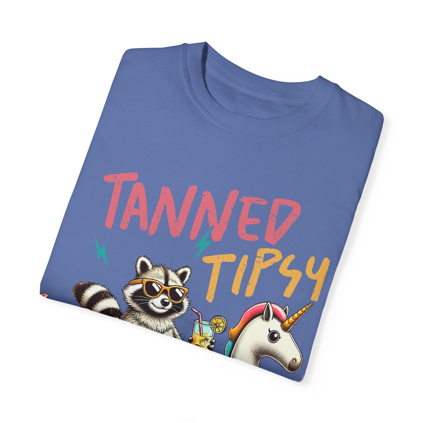 Unisex T-Shirt - Tanned, Tipsy & Trouble Party Tee