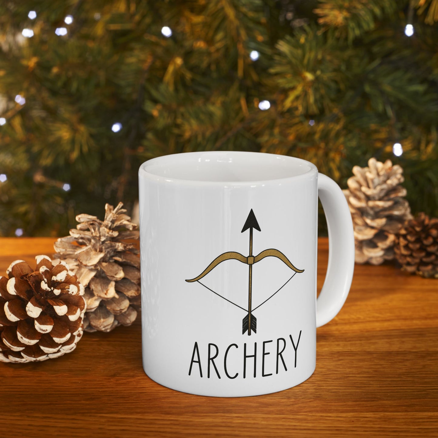 Archery Mug with Inspirational Quote, Coffee Cup Gift, Office Mug, Personalized Drinkware, Custom Tea Mug, Gift for Friends