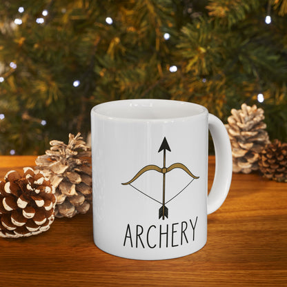 Archery Mug with Inspirational Quote, Coffee Cup Gift, Office Mug, Personalized Drinkware, Custom Tea Mug, Gift for Friends
