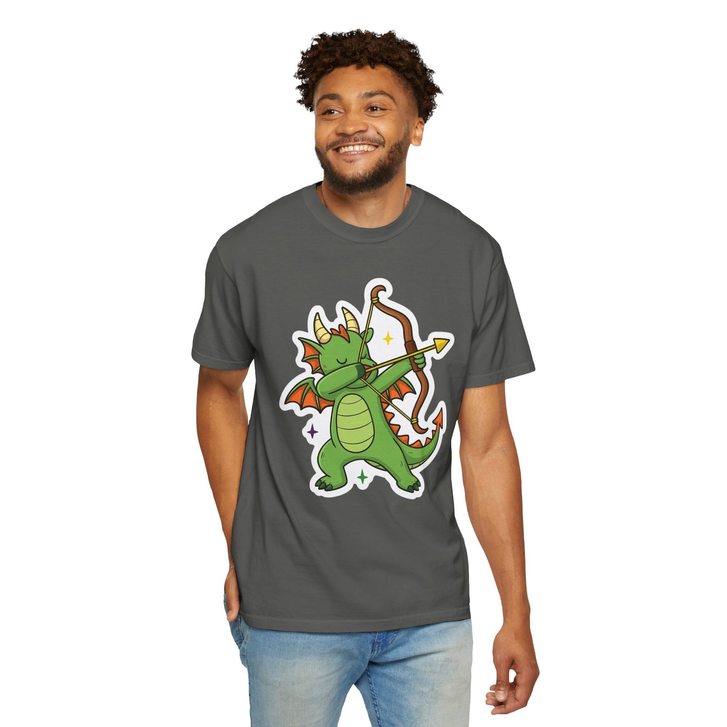 Dragon Archer T-Shirt | Cute Gift for Kids, Fantasy Fans, Birthday, Anime Lovers, Playful Apparel