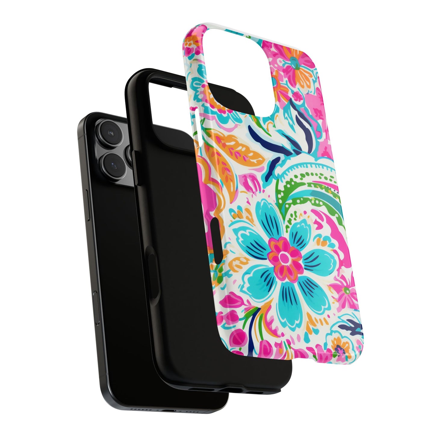 Vibrant Floral Phone Case - Tough & Stylish Protection