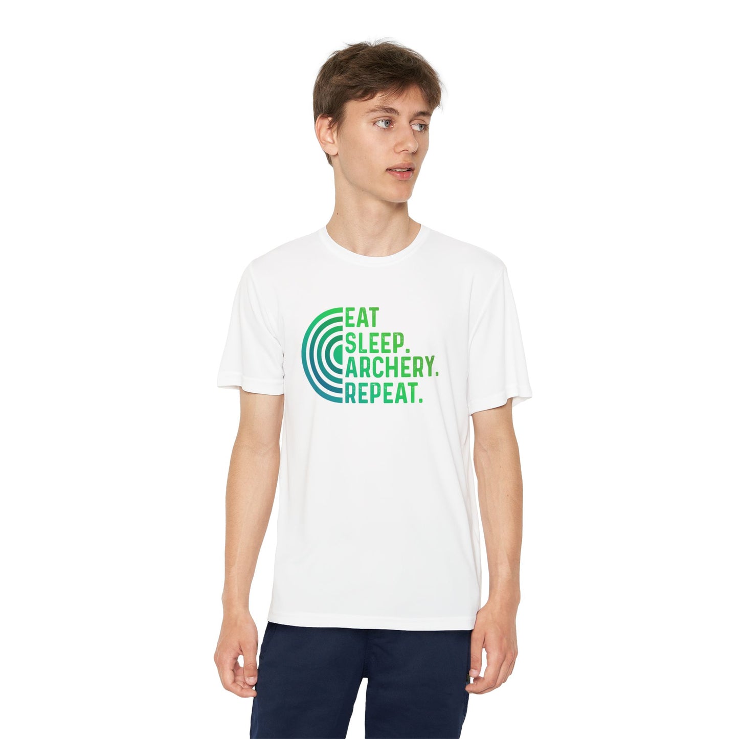 Youth Archery Tee - Eat Sleep Archery Repeat Shirt, Gift for Archers, Casual Sportswear, Kids Competitor Top, Archery Event Outfit