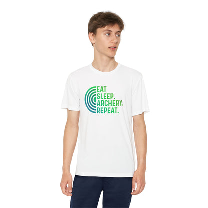 Youth Archery Tee - Eat Sleep Archery Repeat Shirt, Gift for Archers, Casual Sportswear, Kids Competitor Top, Archery Event Outfit