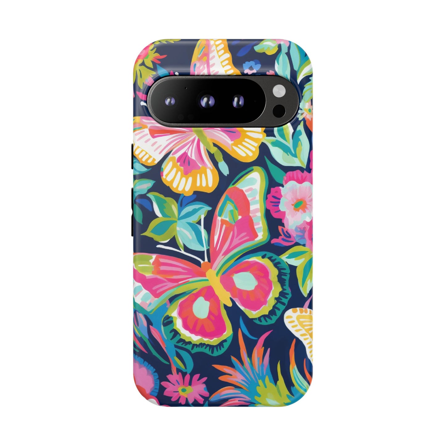 Floral Butterfly Phone Case - Tough Cases for Nature Lovers