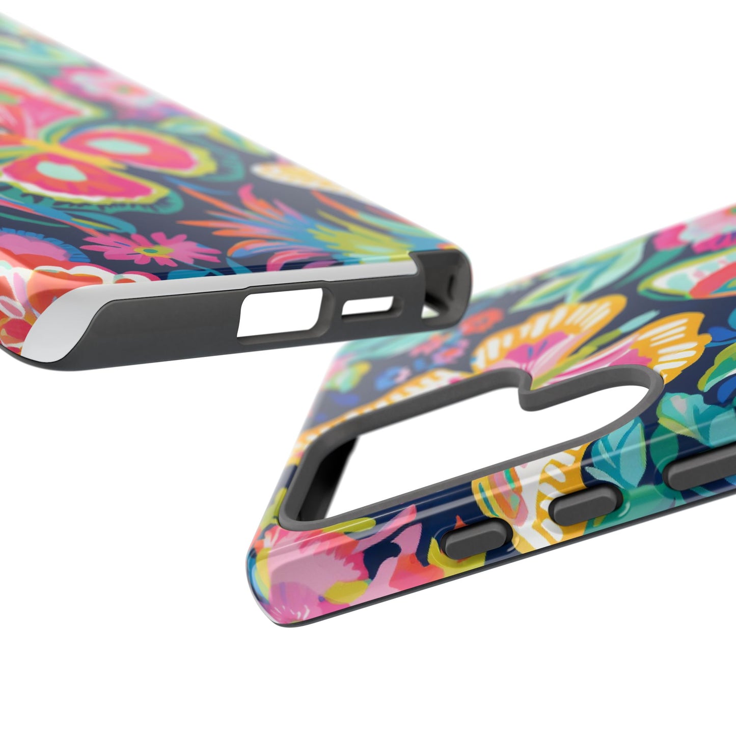 Floral Butterfly Phone Case - Tough Cases for Nature Lovers