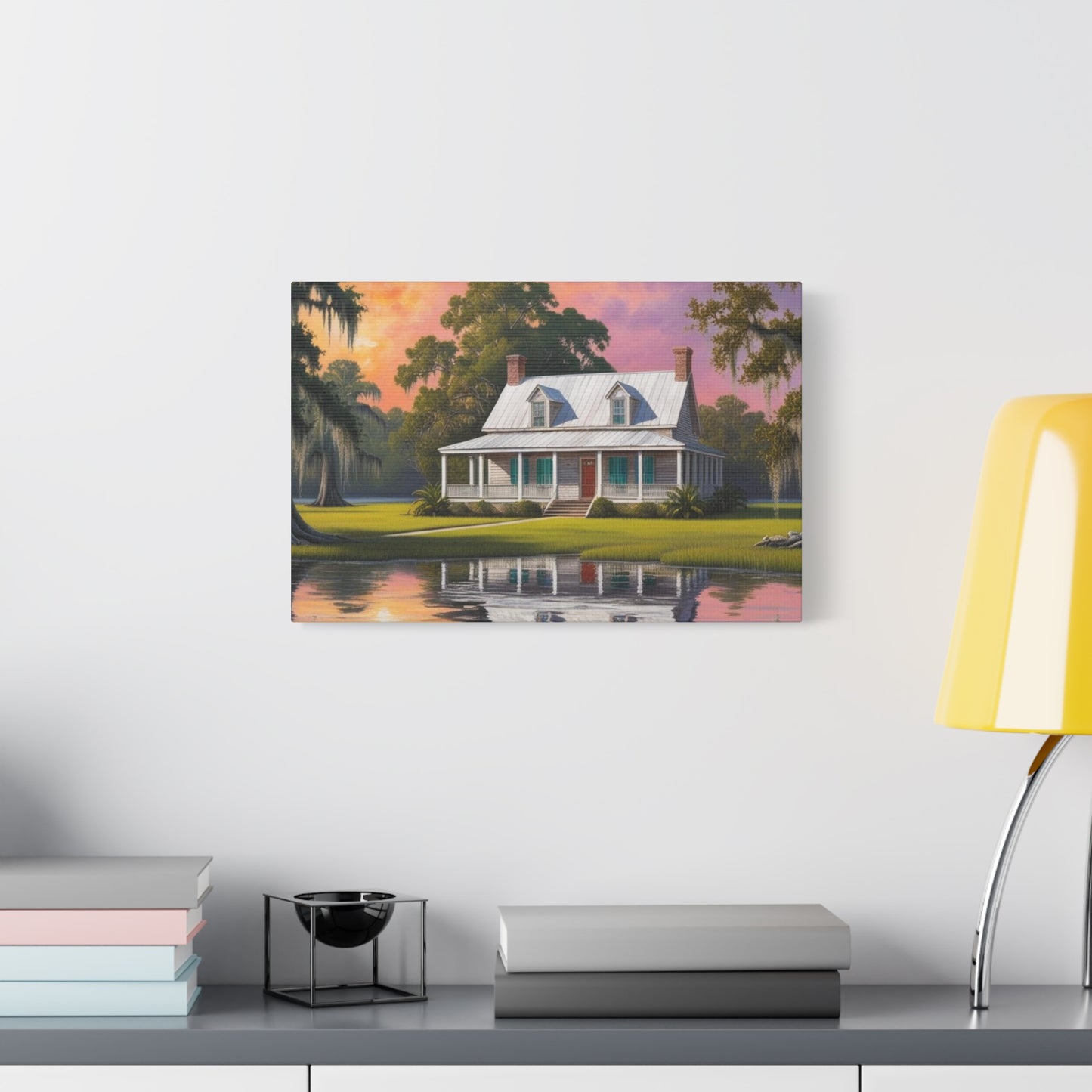 Scenic Southern Home Canvas Print - Tranquil Nature Art