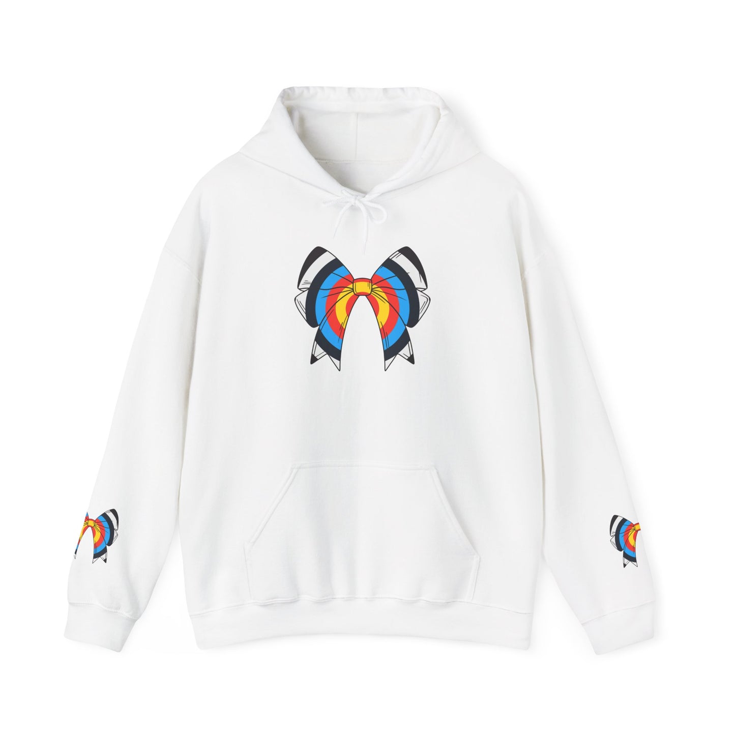 Archery Bow Hoodie With Mini Bows on Sleeves