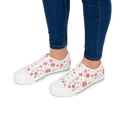 Stylish Women's Low Top Sneakers with Colorful Target Design | Unique Casual Footwear, Great for Everyday Wear, Gift for Her, Trendy [...]