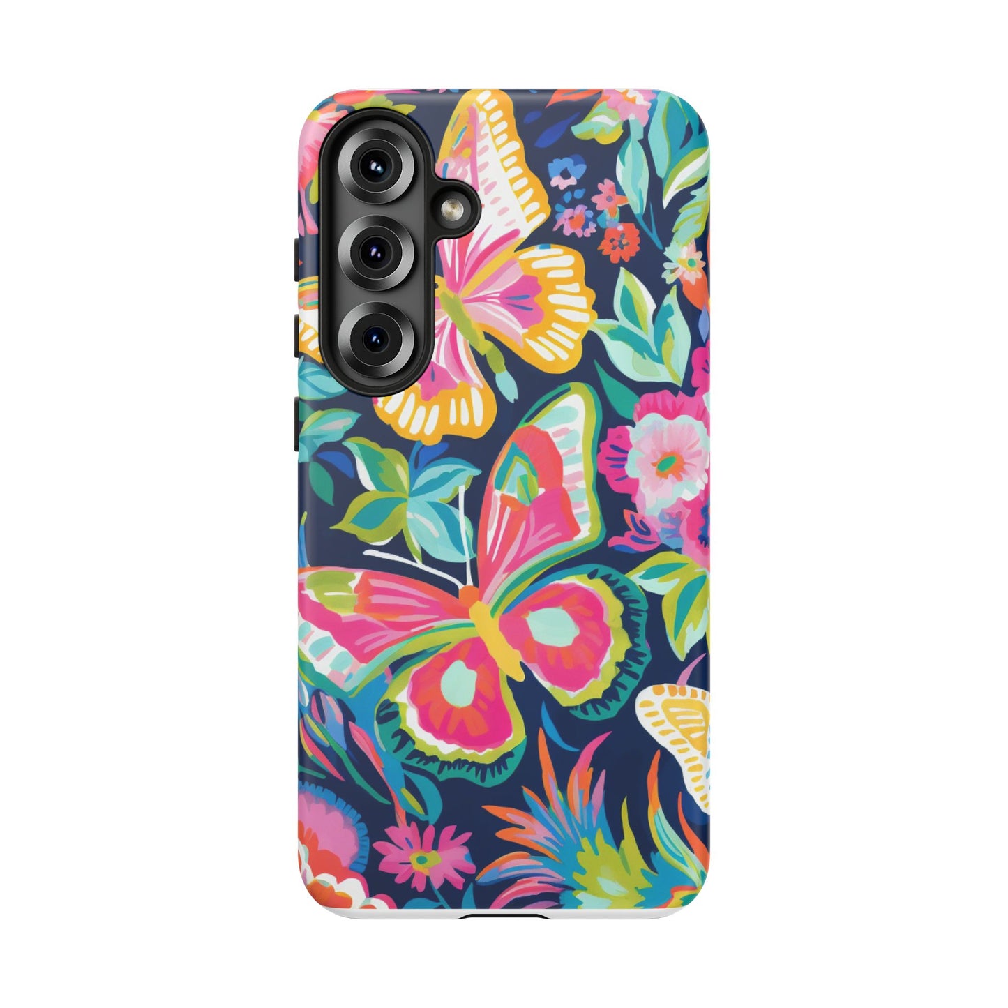 Floral Butterfly Phone Case - Tough Cases for Nature Lovers